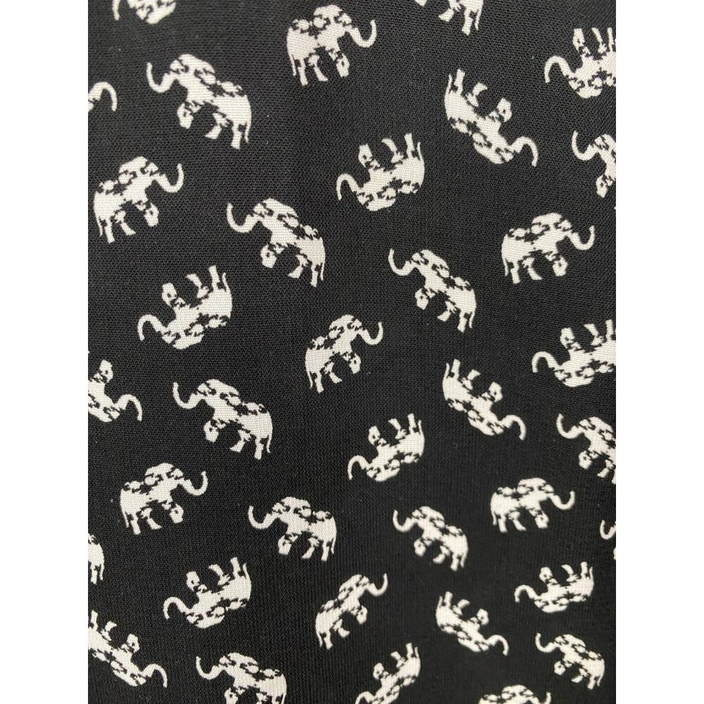 Pleione Womens Size Small Black/White Elephant Print Tank Top Scoop Neck USA - Picture 4 of 8